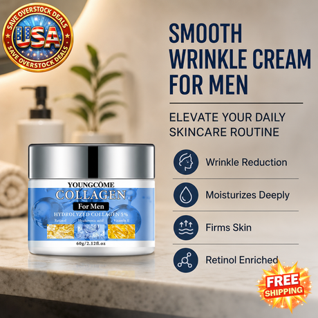 Smooth Wrinkle Cream for Men - Firming Retinol Moisturizer