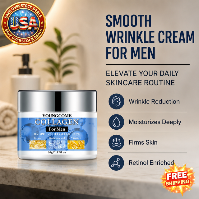 Smooth Wrinkle Cream for Men - Firming Retinol Moisturizer