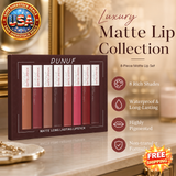 8pc Matte Waterproof Lip Gloss Set - Highly Pigmented