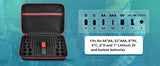 Battery Organizer Case with Tester for 150+ Batteries, Hard Shell Storage