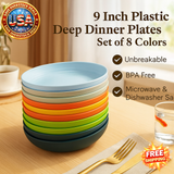 9-inch plastic outdoor dinner plates