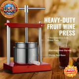 The fruit wine manual press is designed with an adjustable T-shaped handle for effortless and user-friendly operation. 