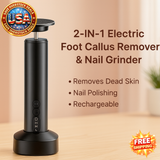 Electric Foot Callus Remover & Nail Grinder Kit for Women