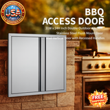 Stainless Steel BBQ Access Door, 31W x 24H Inch Outdoor