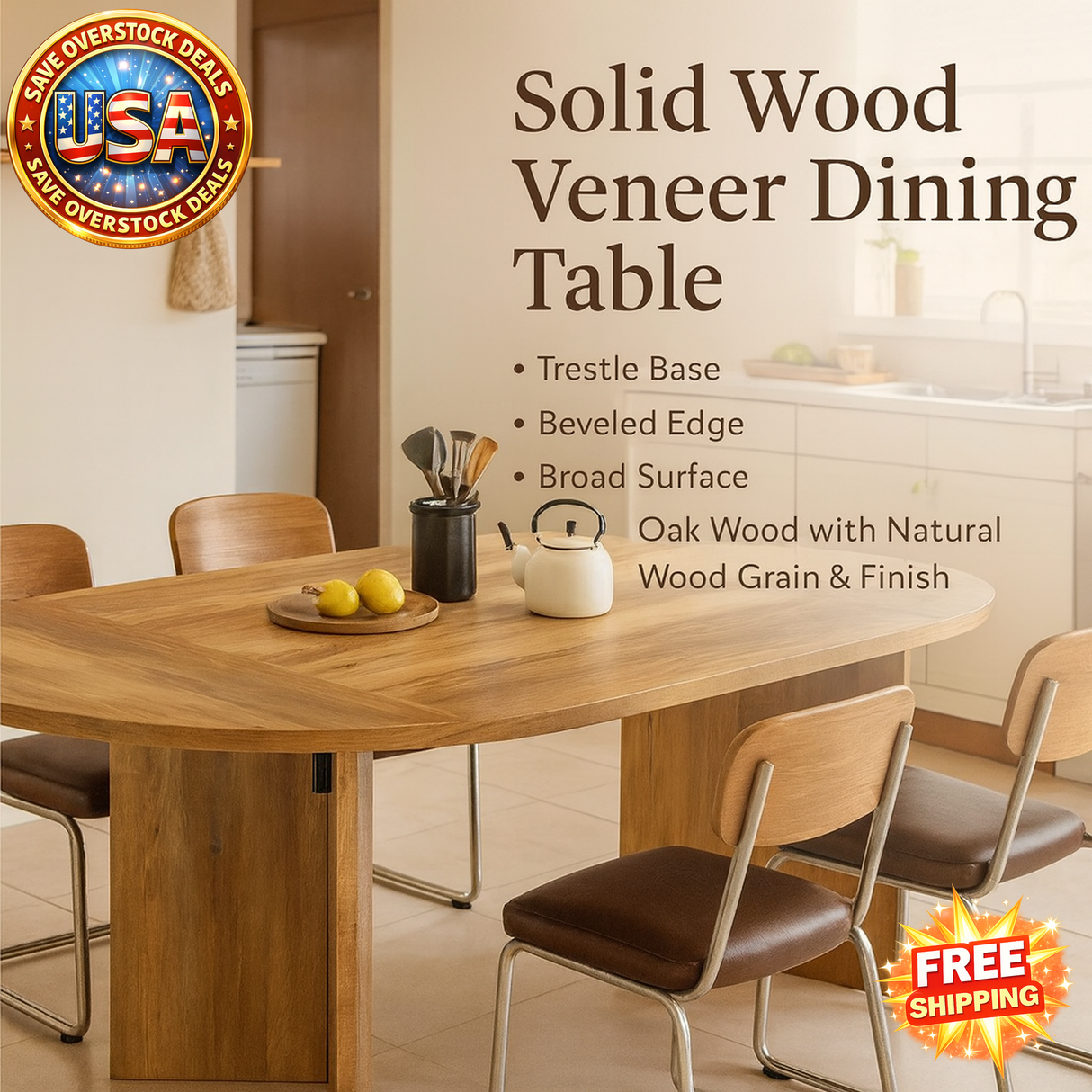 Premium Solid Wood Dining Table