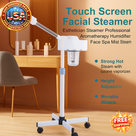 Touch Screen Facial Steamer for Home Spa and Skin Care