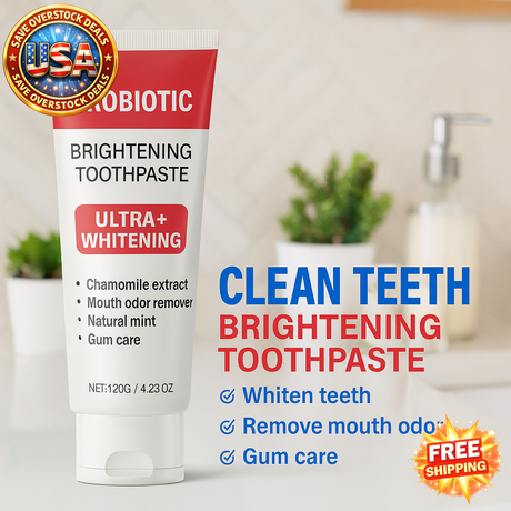 Probiotic Brightening Toothpaste for White Teeth & Gum Care