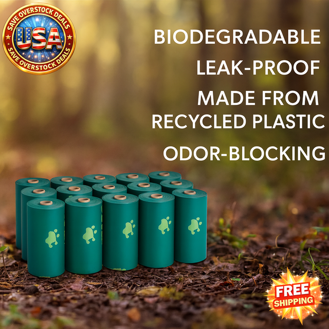 Biodegradable Dog Poop Bags, 270 Count, Leak-Proof