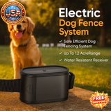 Electric Dog Fence System with Water Resistant Collar
