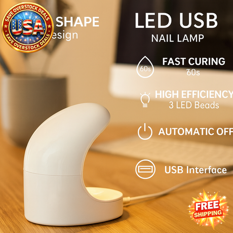 LED USB Nail Lamp - Fast Curing Egg Shape Design