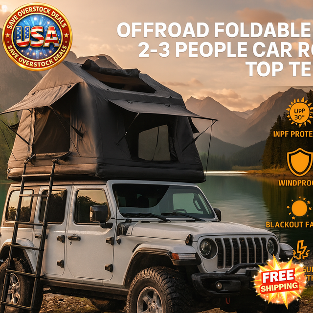 Amphibious Inflatable Car Roof Top Tent for 2-3 People
