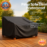 Waterproof Patio Sofa Cover - Heavy Duty 2-Seater