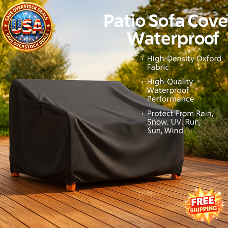 Waterproof Patio Sofa Cover - Heavy Duty 2-Seater