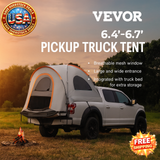 Truck Bed Tent for 6.4'-6.7' Pickup, Waterproof & Portable