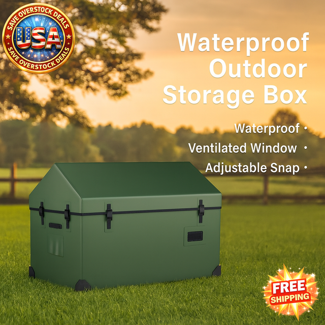 Waterproof Outdoor Storage Box with Ventilated Window