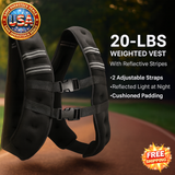 20 lbs Adjustable Weighted Vest for Strength Training