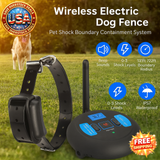 Wireless Electric Dog Fence System with Adjustable Shock Levels