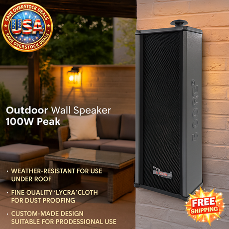 5 CORE Outdoor Waterproof Speakers - 100W Peak Power