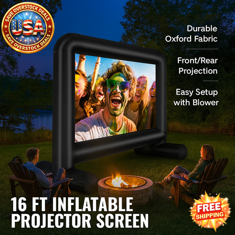 16 FT Inflatable Movie Screen for Outdoor Movie Nights