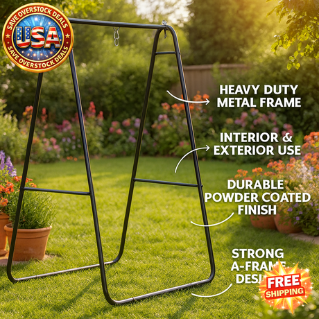 Hammock Frame for Egg Chairs - Black Hanging Stand