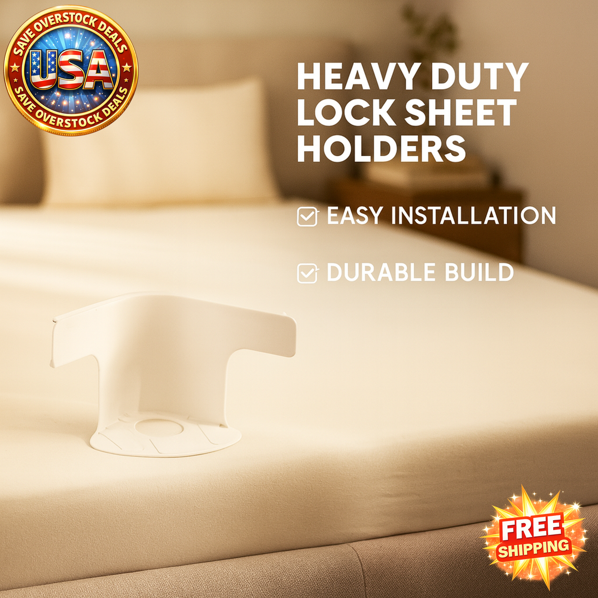 Heavy Duty Bed Sheet Clips for All Mattress Sizes