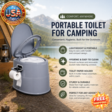 Portable Toilet for Camping with Detachable Inner Bucket