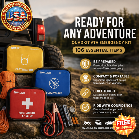 QUADKIT ATV Emergency Kit - 106 Essential Items for Off-Road