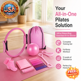 14Pcs Pilates Ring Kit with Resistance Bands & Yoga Ball