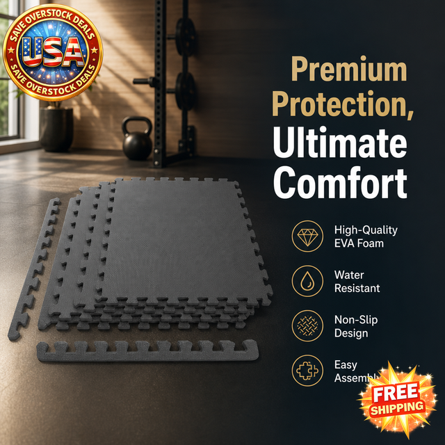 Foam Gym Puzzle Exercise Mat - Interlocking EVA Tiles