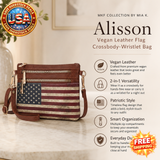 MKF Alisson Vegan Leather Crossbody-Wristlet Bag