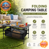 Folding Camping Table Portable Aluminum Roll-up BBQ Desk