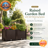 Self-Watering Raised Garden Bed for Vegetables and Herbs