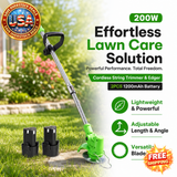 200W Cordless String Trimmer & Edger with Adjustable Length