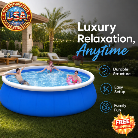 Inflatable Swimming Pool 244*63 Butterfly Coil Mesh Design