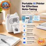 Wireless Bluetooth Mini Cat Ear Thermal Printer for iPhone