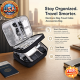 Waterproof Double Layer Electronics Organizer Travel Case