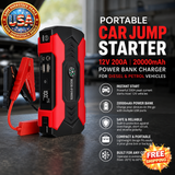 Portable Car Jump Starter 12V 200A Power Bank Charger 20000mAh