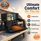 Alpcour Heated Massage Reclining Stadium Seat with Back Support