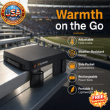 Alpcour Heated Stadium Seat Cushion - Portable Bleacher Comfort