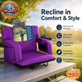 Alpcour Premium Reclining Stadium Seat with Back Support