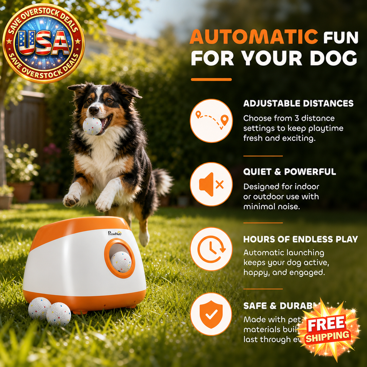 Automatic Dog Ball Launcher for Medium and Large Dogs