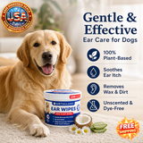 Dog Ear Wipes for Cleaning and Care, 100 Count, Plant-Based Formula