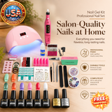 Nail Gel Kit with UV Lamp and Nail Drill for Manicure