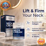 Neck Firming Cream with Collagen & Hyaluronic Acid, 4 Fl Oz