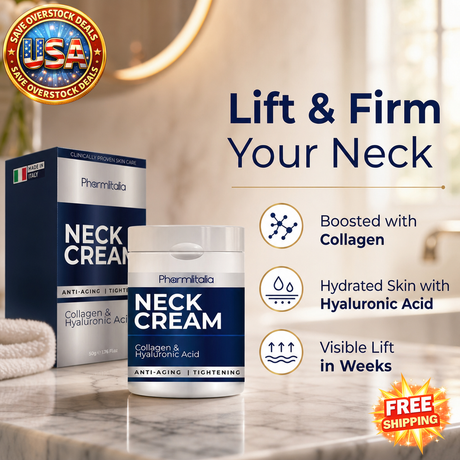 Neck Firming Cream with Collagen & Hyaluronic Acid, 4 Fl Oz