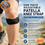 Adjustable Patella Knee Strap Brace for Sports and Activities