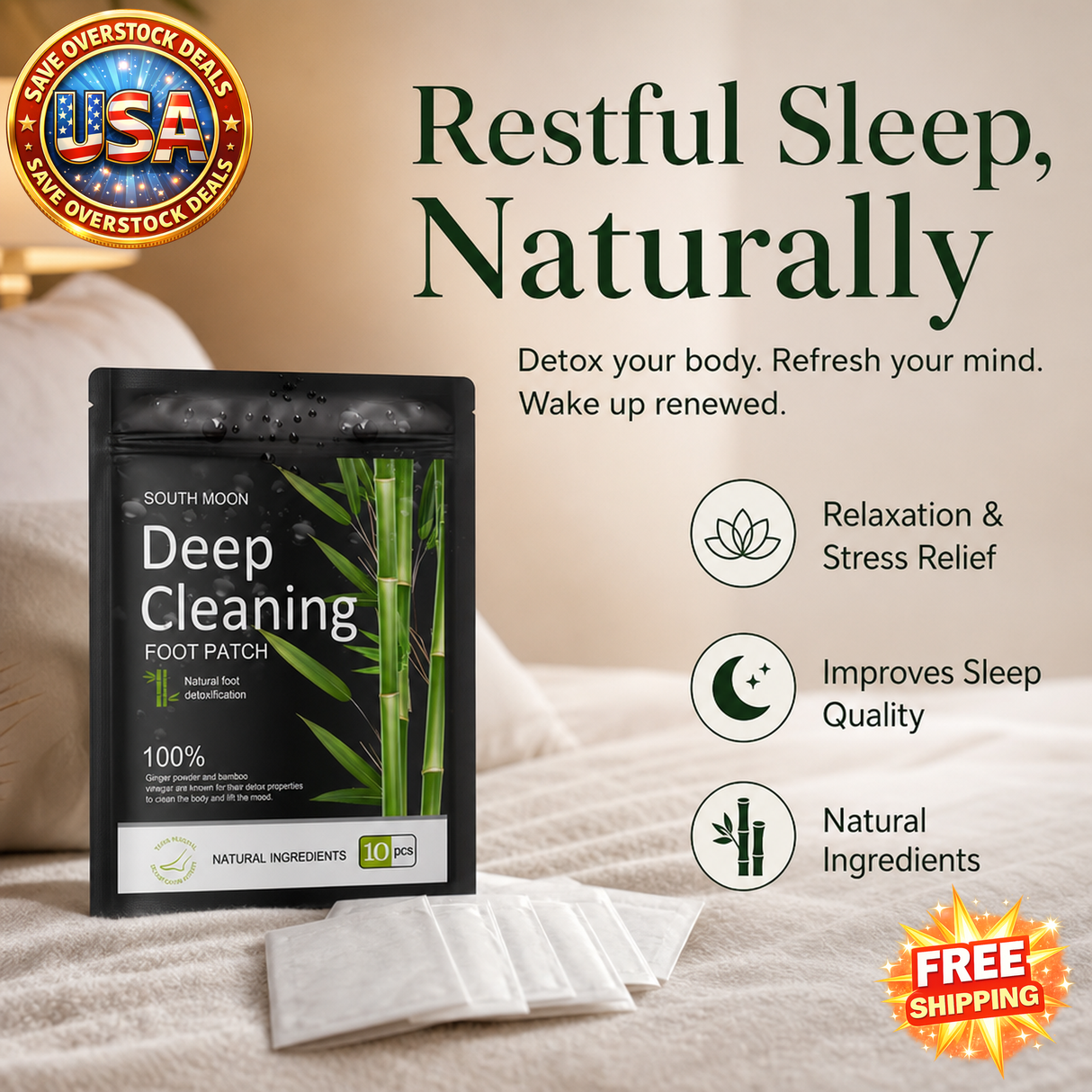 South Moon Herbal Foot Patch for Relaxation and Comfort