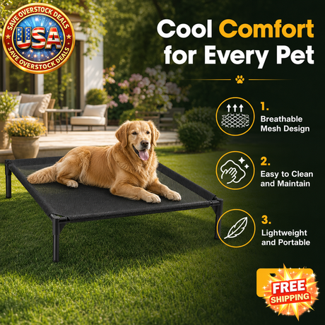 XL-shaped Mesh Pet Bed, Removable and Washable, Lightweight