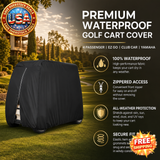 Waterproof Golf Cart Cover for 4 Passenger EZ GO Club Car