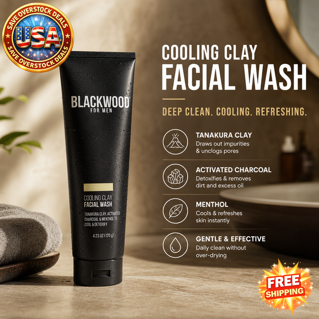 Cooling Clay Facial Wash with Tanakura Clay and Charcoal